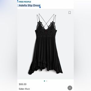 FREE PEOPLE
Adella Slip Dress black small